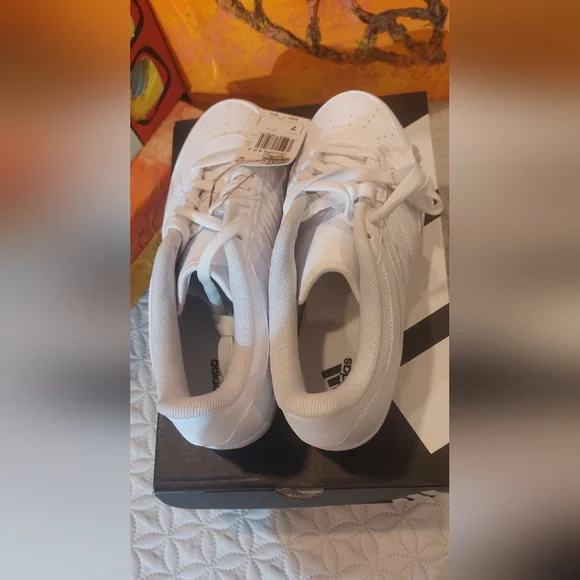 adidas Men's White Sneakers - Picture 3 of 6